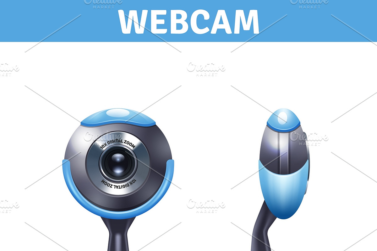 Webcam realistic design in Illustrations - product preview 8