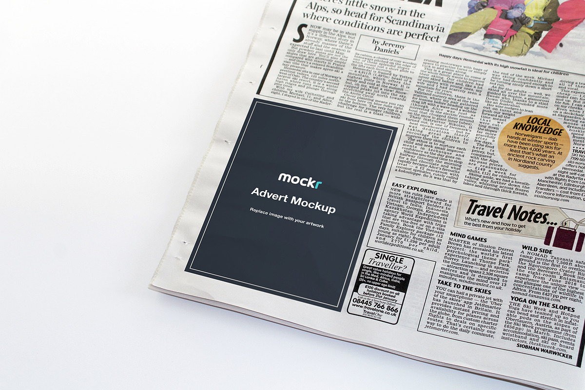 Newspaper Mockup Psd in Print Mockups - product preview 8