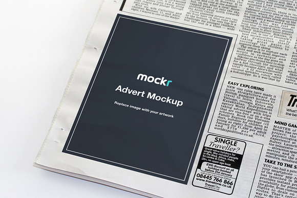 Newspaper Mockup Psd in Print Mockups - product preview 1