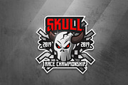 Skull Race - Mascot & Esport Logo
