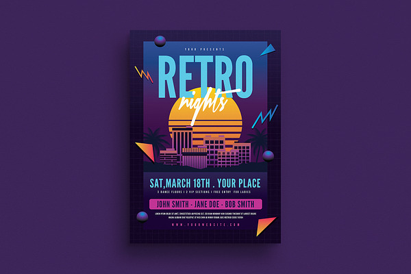 Retro Night 80s Flyer