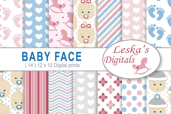 Baby Face Digital Paper Pack