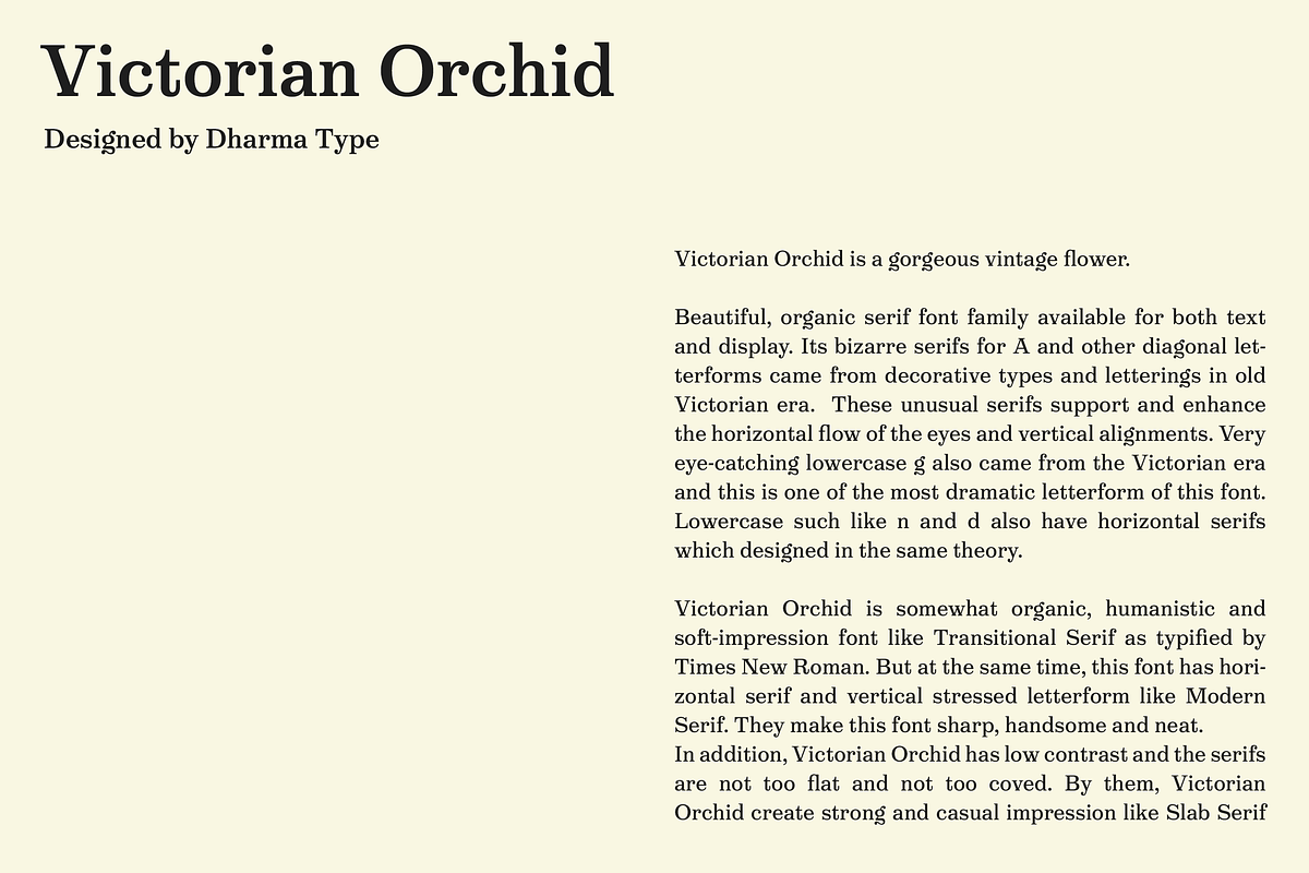 Victorian Orchid in Serif Fonts - product preview 8