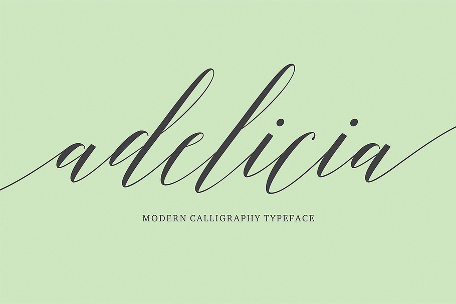 Adelicia Script in Cursive Fonts - product preview 8