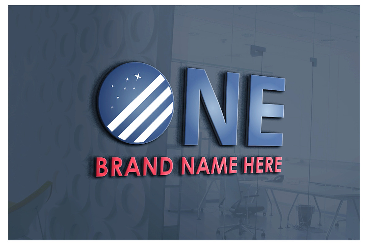 ONE COMPANY LOGO TEMPLATE in Logo Templates - product preview 8
