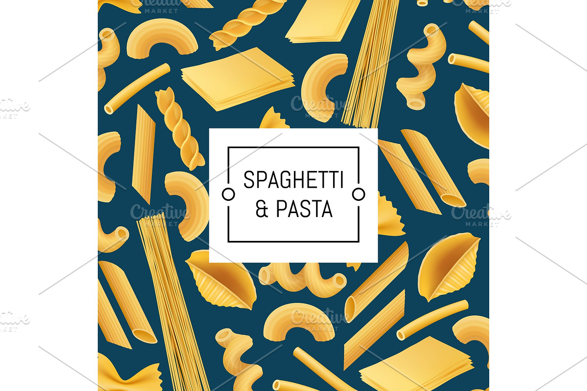 Vector realistic pasta types in Textures - product preview 8