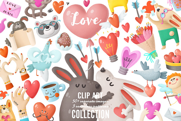 Love clipart bundle