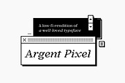 Argent Pixel CF bitmap serif font