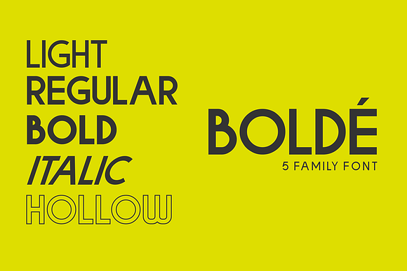 BOLDE in Bold Fonts - product preview 1