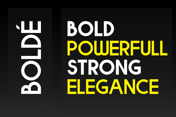 BOLDE in Bold Fonts - product preview 2