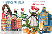 Amsterdam / Netherlands travel set