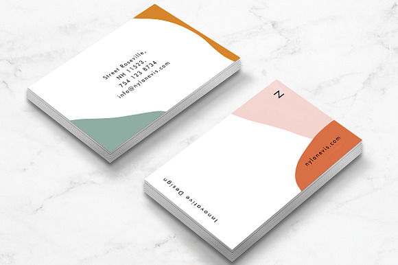 Isla Business Card Template in Business Card Templates - product preview 2