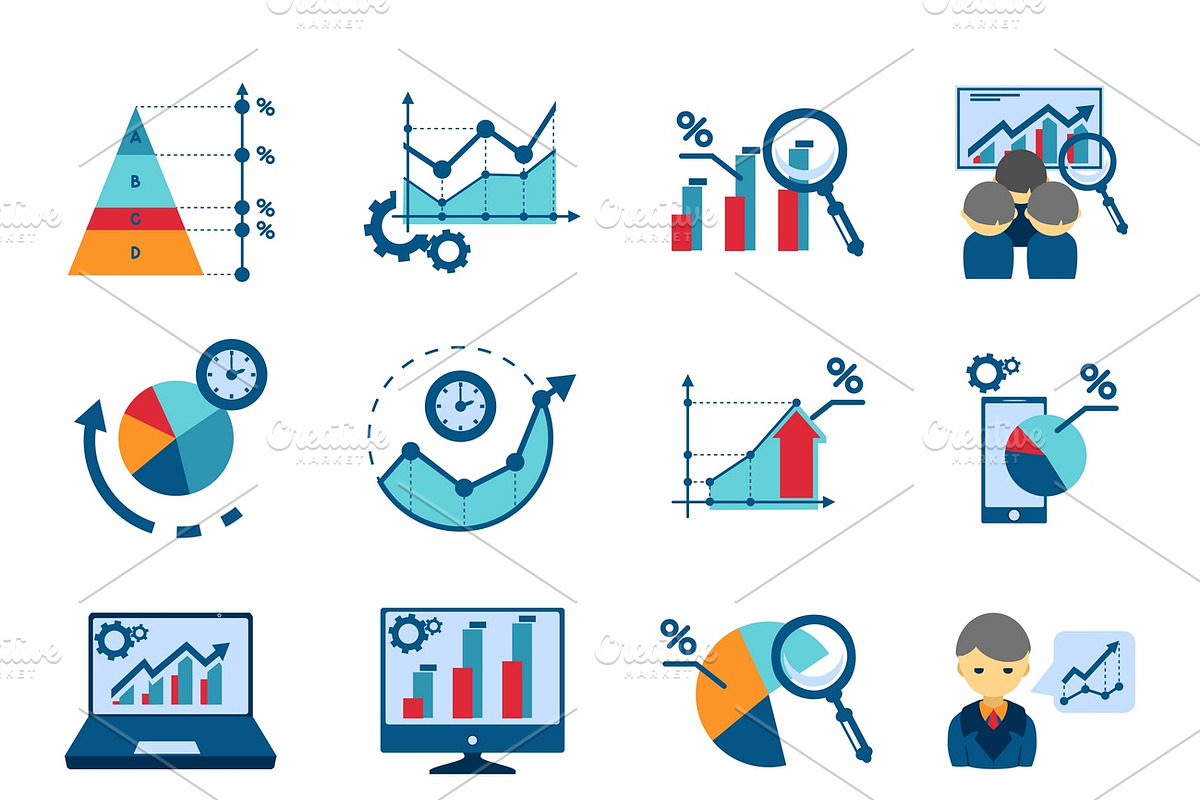 Data analysis techniques icons in Icons - product preview 8