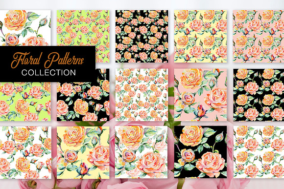 Stylish rose Watercolor png in Illustrations - product preview 5
