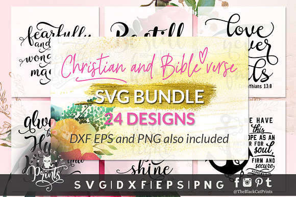 Christian SVG Bundle 24 Designs DXF in Illustrations - product preview 4