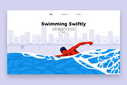 Swimming Swi - Banner & Landing page