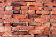 Weathered red bricks wall texture