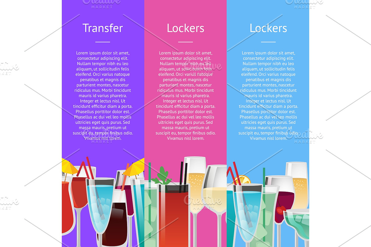 Transfer and Lockers Poster Vector in Illustrations - product preview 8