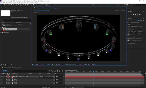 Circle Square Truss 700cm-StageLight in Templates - product preview 19