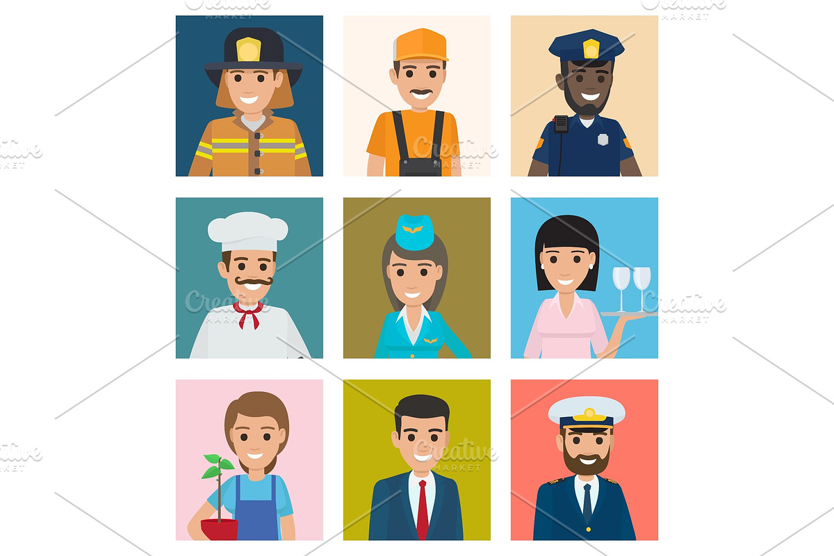 Workers from Different Industries in Illustrations - product preview 8
