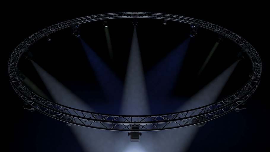 Circle Square Truss1000cm-StageLight in Electronics - product preview 2