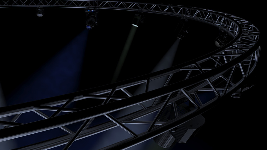 Circle Square Truss1000cm-StageLight in Electronics - product preview 8