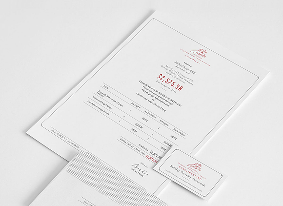 Elegante Store Stationery Set  in Stationery Templates - product preview 1