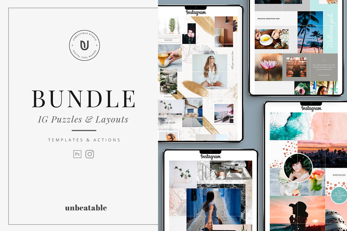 Instagram Post Layouts Bundle in Instagram Templates - product preview 8