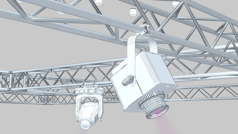 Big Square Truss-Stage Lights in Architecture - product preview 14