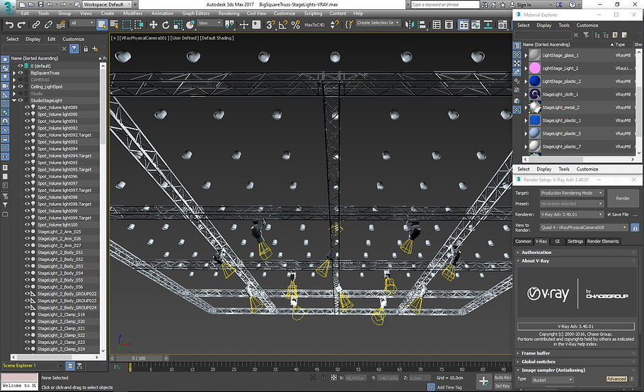 Big Square Truss-Stage Lights in Architecture - product preview 16
