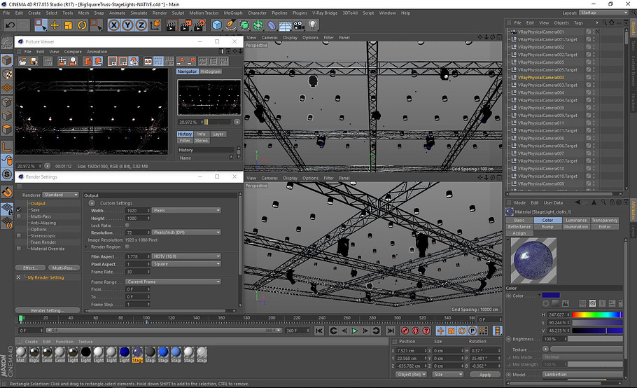 Big Square Truss-Stage Lights in Architecture - product preview 17