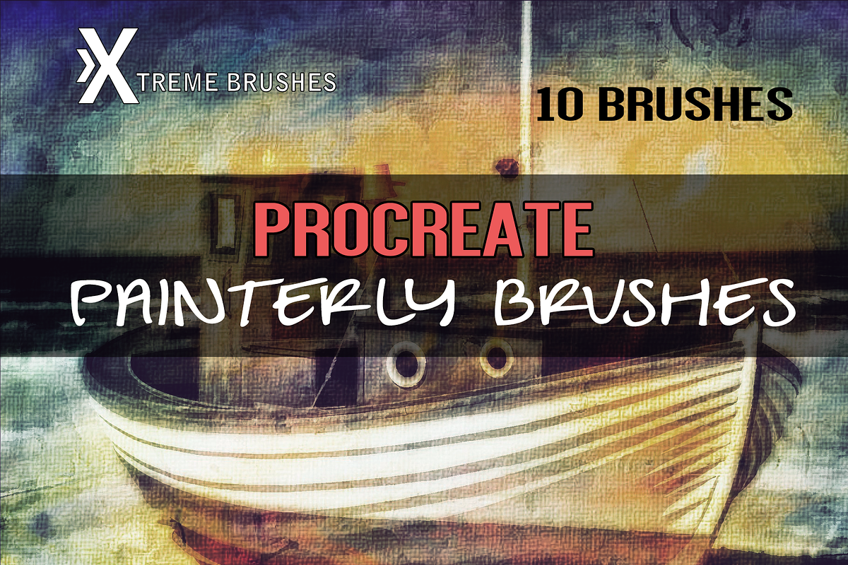 Procreate Painterly Brushes in Photoshop Brushes - product preview 8