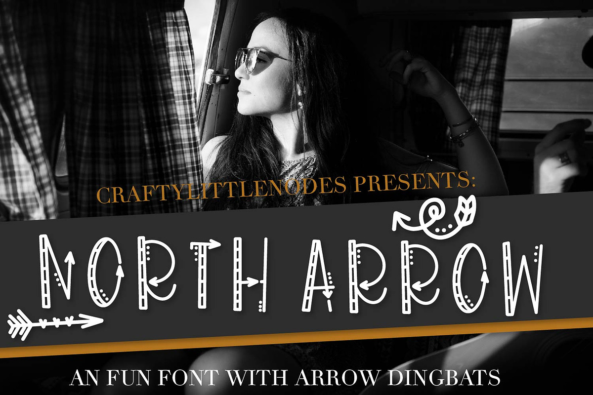North Arrow - Arrow Font & Dingbat in Display Fonts - product preview 8