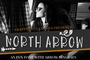 North Arrow - Arrow Font & Dingbat
