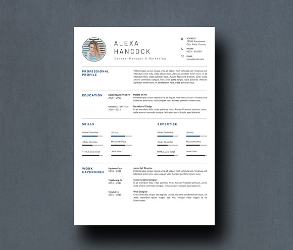 Creative CV Template 4 Pages in Resume Templates - product preview 1