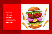 Burger - Banner & Landing Page