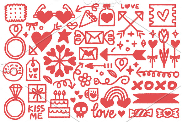 Fresh Valentine's Elements in Illustrations - product preview 1
