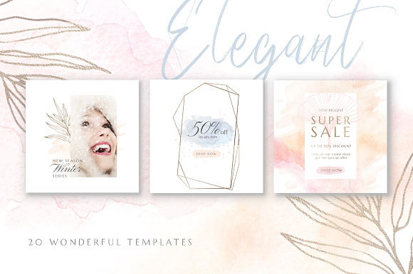ANIMATED Instagram Watercolor Post in Instagram Templates - product preview 5