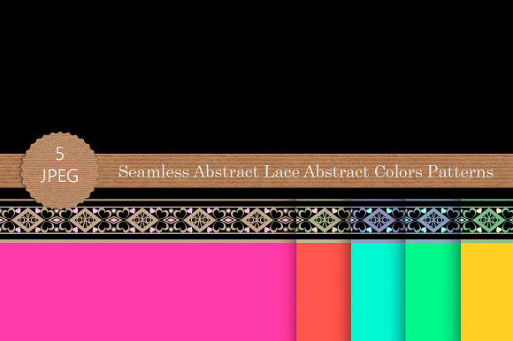 Seamless abstract lace color pattern in Patterns - product preview 1