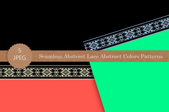 Seamless abstract lace color pattern in Patterns - product preview 3