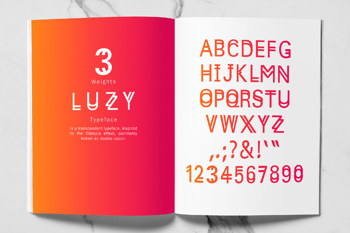 Luzy | 3 Weight Transcendent Font in Sans-Serif Fonts - product preview 8