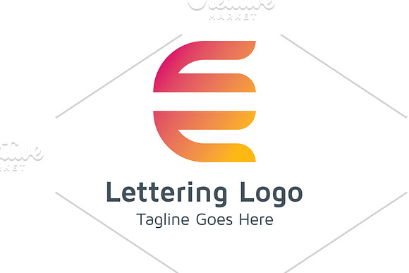 20 Logo Lettering E Template Bundle in Logo Templates - product preview 5