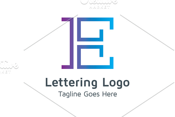20 Logo Lettering E Template Bundle in Logo Templates - product preview 8