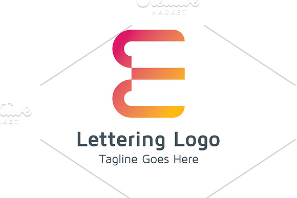 20 Logo Lettering E Template Bundle in Logo Templates - product preview 9