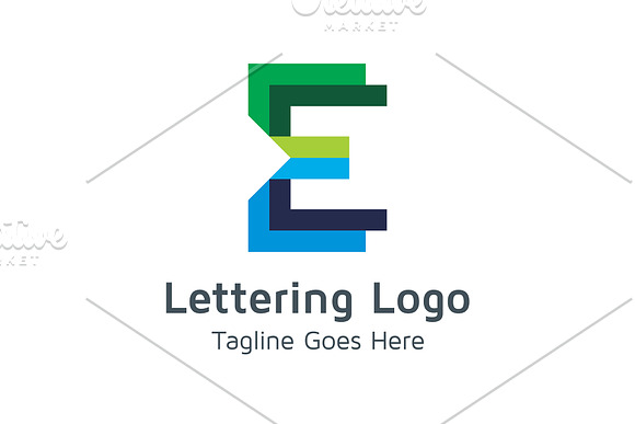 20 Logo Lettering E Template Bundle in Logo Templates - product preview 10