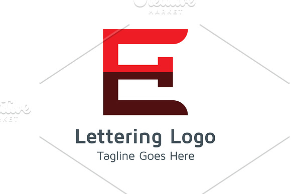 20 Logo Lettering E Template Bundle in Logo Templates - product preview 11