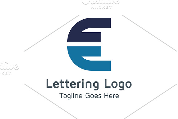 20 Logo Lettering E Template Bundle in Logo Templates - product preview 15