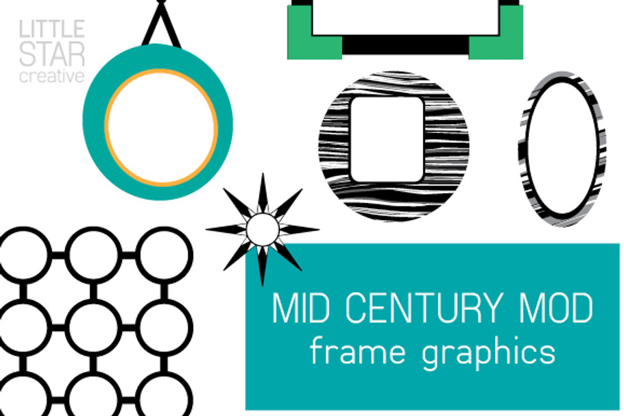 Mid Century Mod Frame Graphics in Graphics - product preview 8