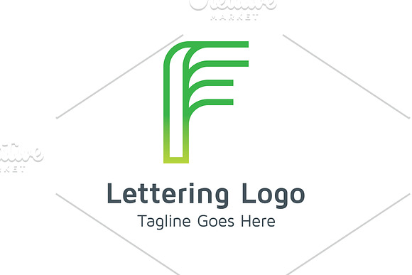 20 Logo Lettering F Template Bundle in Logo Templates - product preview 6