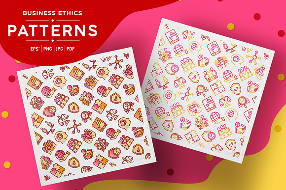 Business Ethics Patterns Collection in Patterns - product preview 4